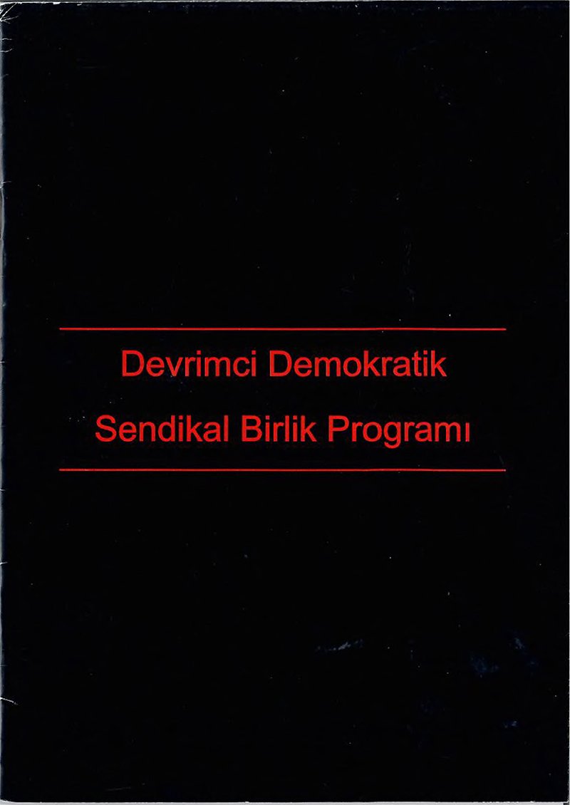 Devrimci Demokratik Sendikal Birlik Programı kapağı